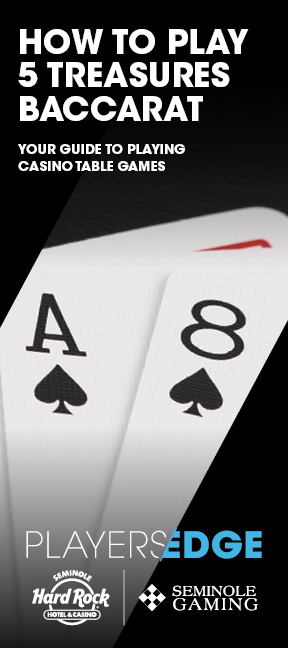 How to play 5 TREASURES BACCARAT